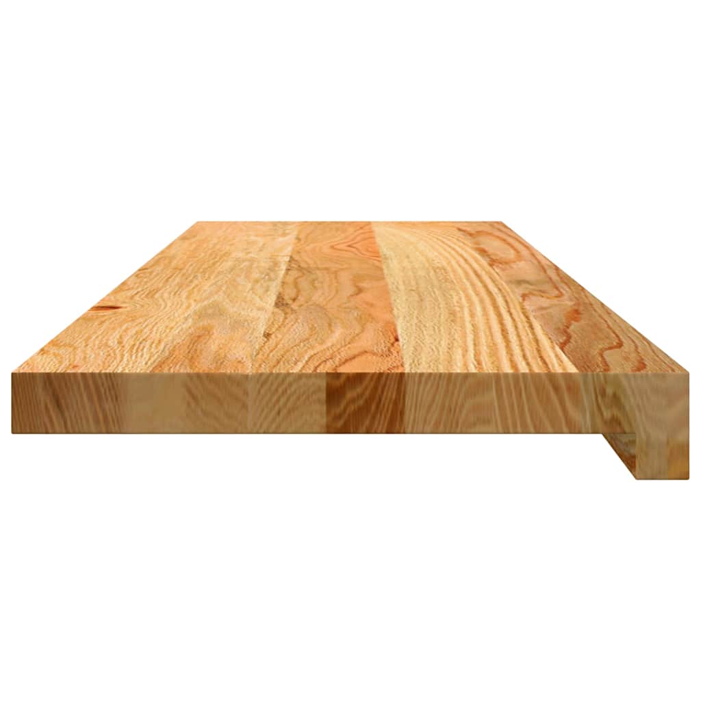 vidaXL Πατάκια Σκάλας 20 τεμ. Ανοιχτό Καφέ 80x25x2 cm Ξύλο Δρυός
