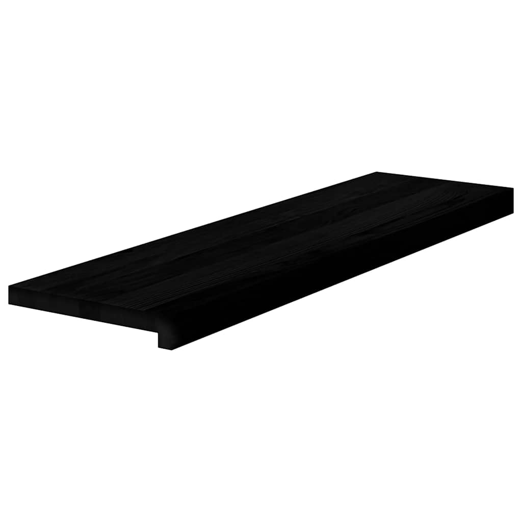 vidaXL Πατάκια Σκάλας 4 τεμ. Σκούρο Καφέ 90x25x2 cm Ξύλο Δρυός