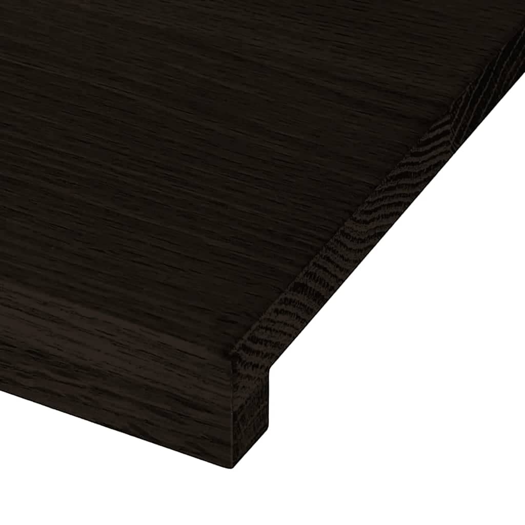 vidaXL Πέλματα Σκάλας 16 τμχ Σκούρο καφέ 70x25x2 cm Ξύλο μασίφ δρυς
