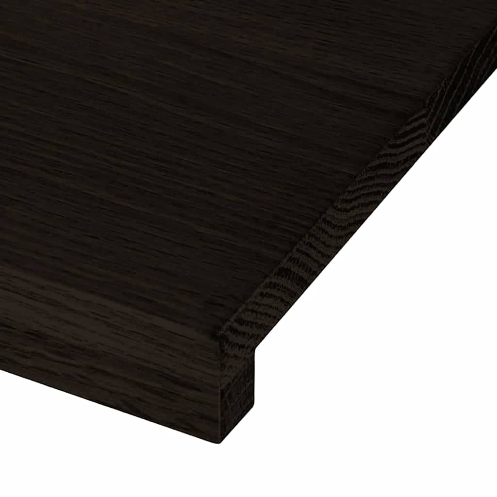 vidaXL Πέλματα Σκάλας 16 τμχ Σκούρο καφέ 80x30x2 cm Ξύλο μασίφ δρυς