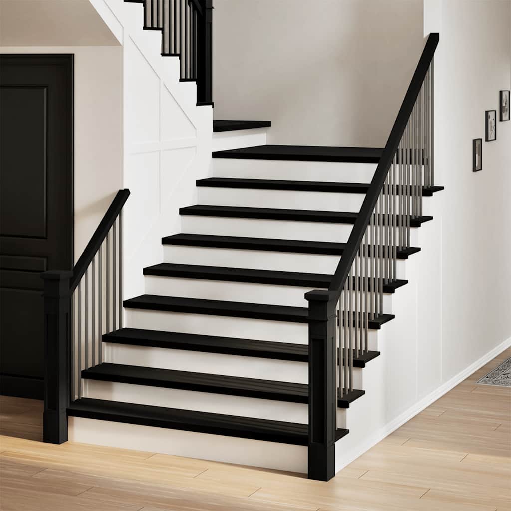 vidaXL Πατάκια Σκάλας 20 τεμ. Σκούρο Καφέ 120x30x2 cm Ξύλο Δρυός