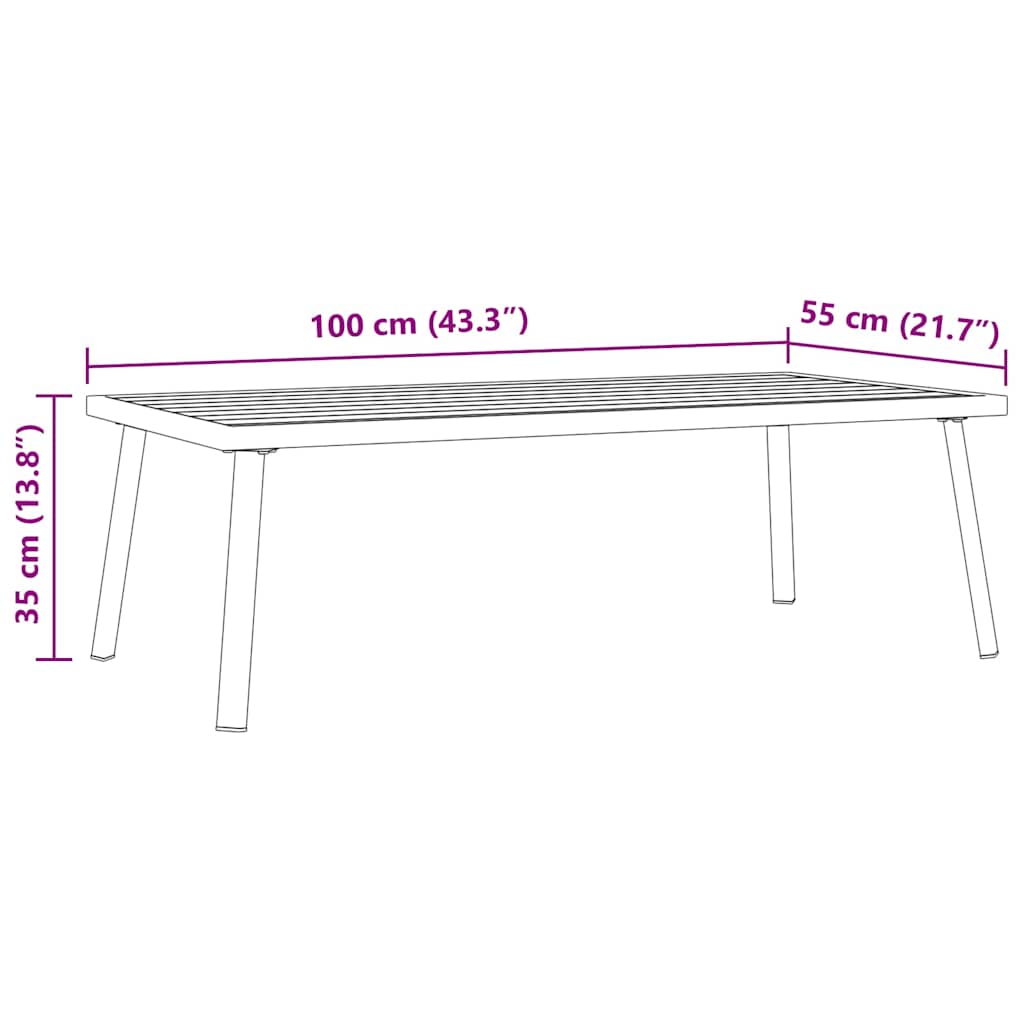 vidaXL Καναπές Κήπου Μαύρος Σετ από Ατσάλι/Textilene με Μαξιλάρια
