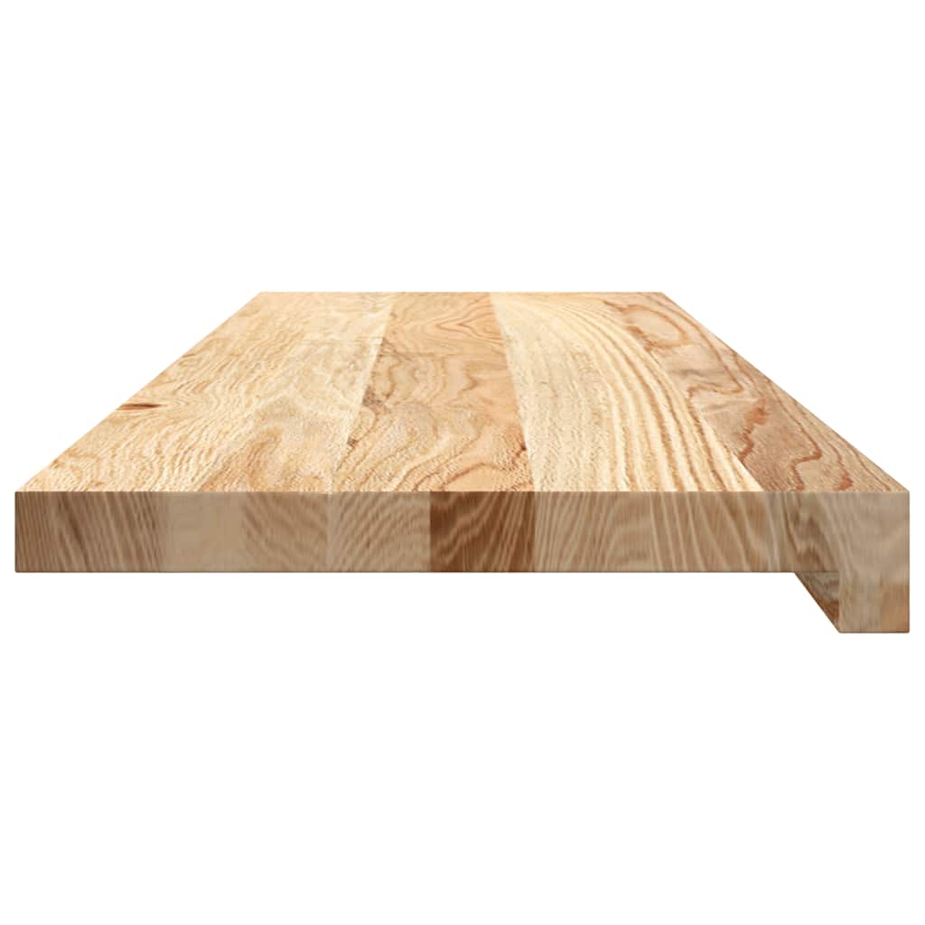 vidaXL Πατάκια Σκάλας 2 τεμ. 80x30x2 εκ. Ακατέργαστο Μασίφ Ξύλο Δρυός