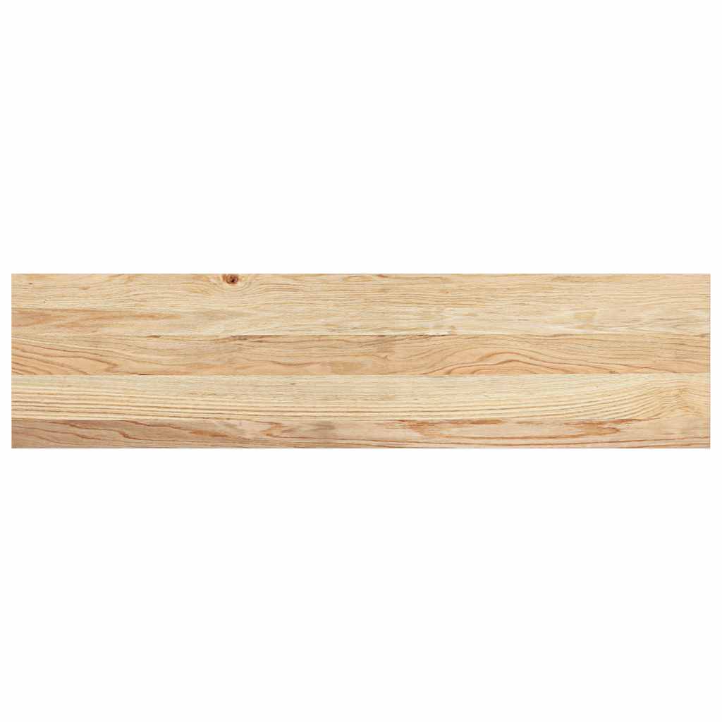 vidaXL Πατάκια Σκάλας 2 τεμ. 100x30x2 εκ. Ακατέργαστο Μασίφ Ξύλο Δρυός