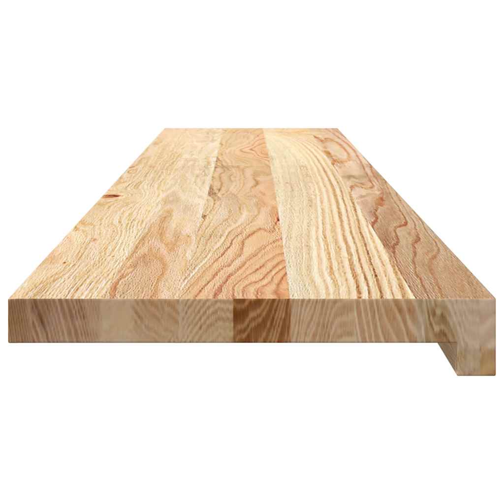 vidaXL Πατάκια Σκάλας 2 τεμ. 120x30x2 εκ. Ακατέργαστο Μασίφ Ξύλο Δρυός