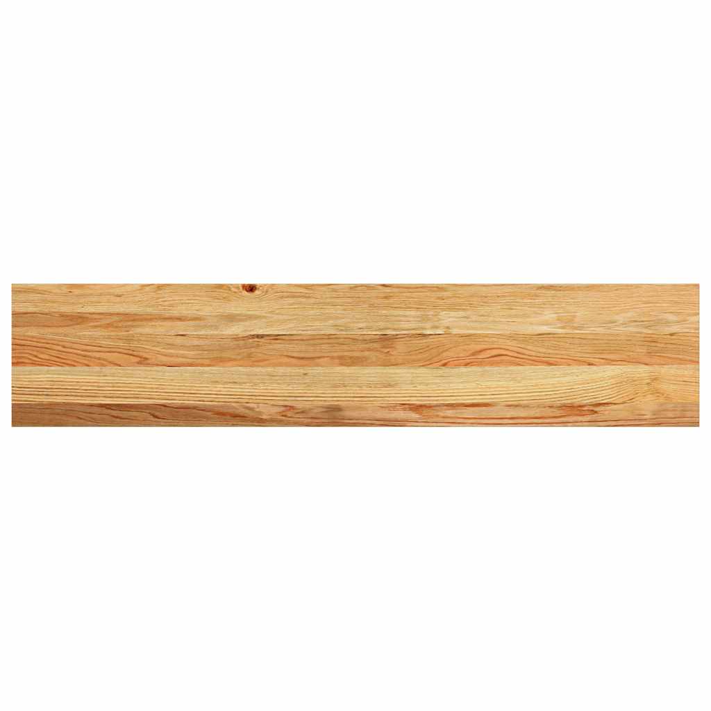 vidaXL Πατάκια Σκάλας 2 τεμ. Ανοιχτό Καφέ 120x30x2 cm Ξύλο Δρυός