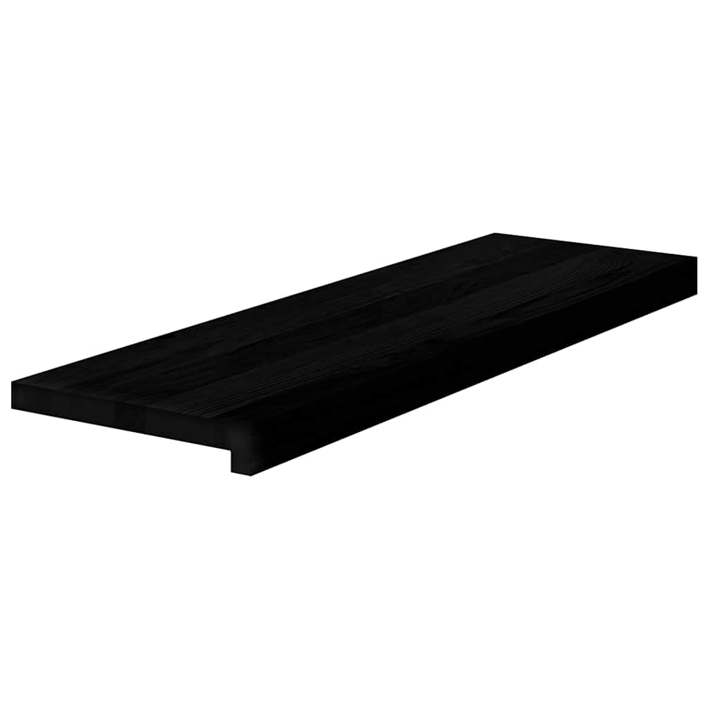 vidaXL Πατάκια Σκάλας 2 τεμ. Σκούρο Καφέ 80x25x2 cm Ξύλο Δρυός