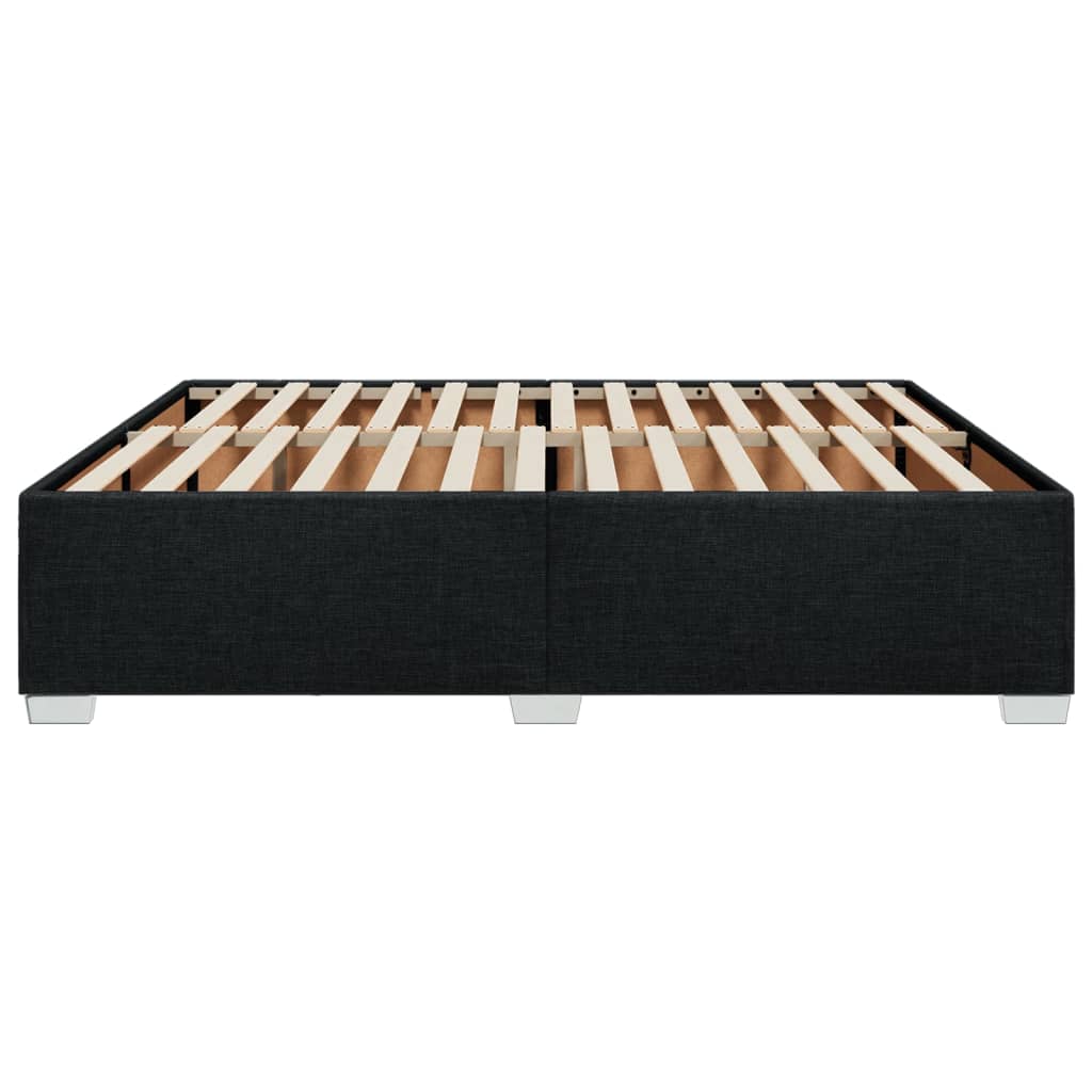vidaXL Σκελετός Κρεβατιού Χωρίς Στρώμα Μαύρο 180x200 εκ. Υφασμάτινο