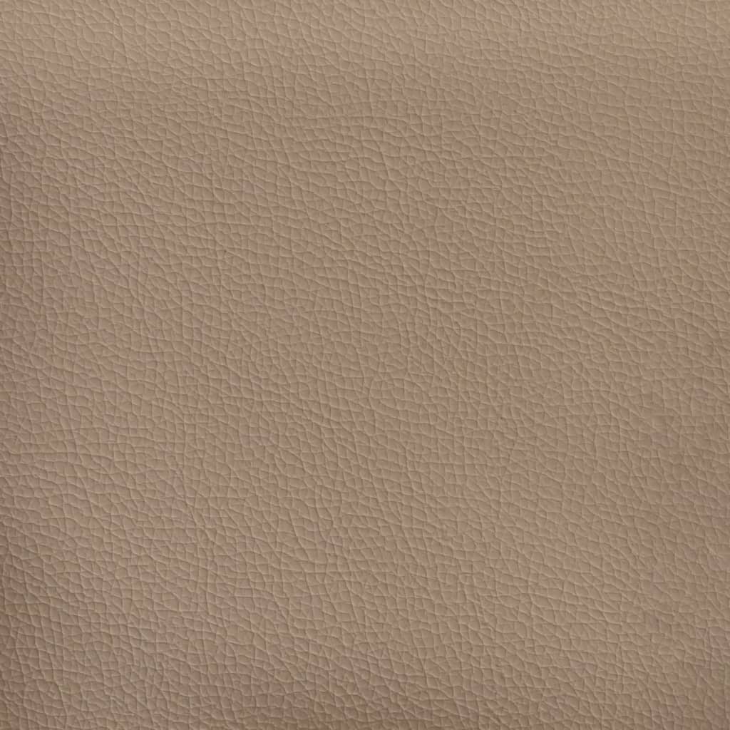 vidaXL Κρεβάτι Boxspring με Στρώμα Καπουτσίνο 160x200εκ.από Συνθ.Δέρμα