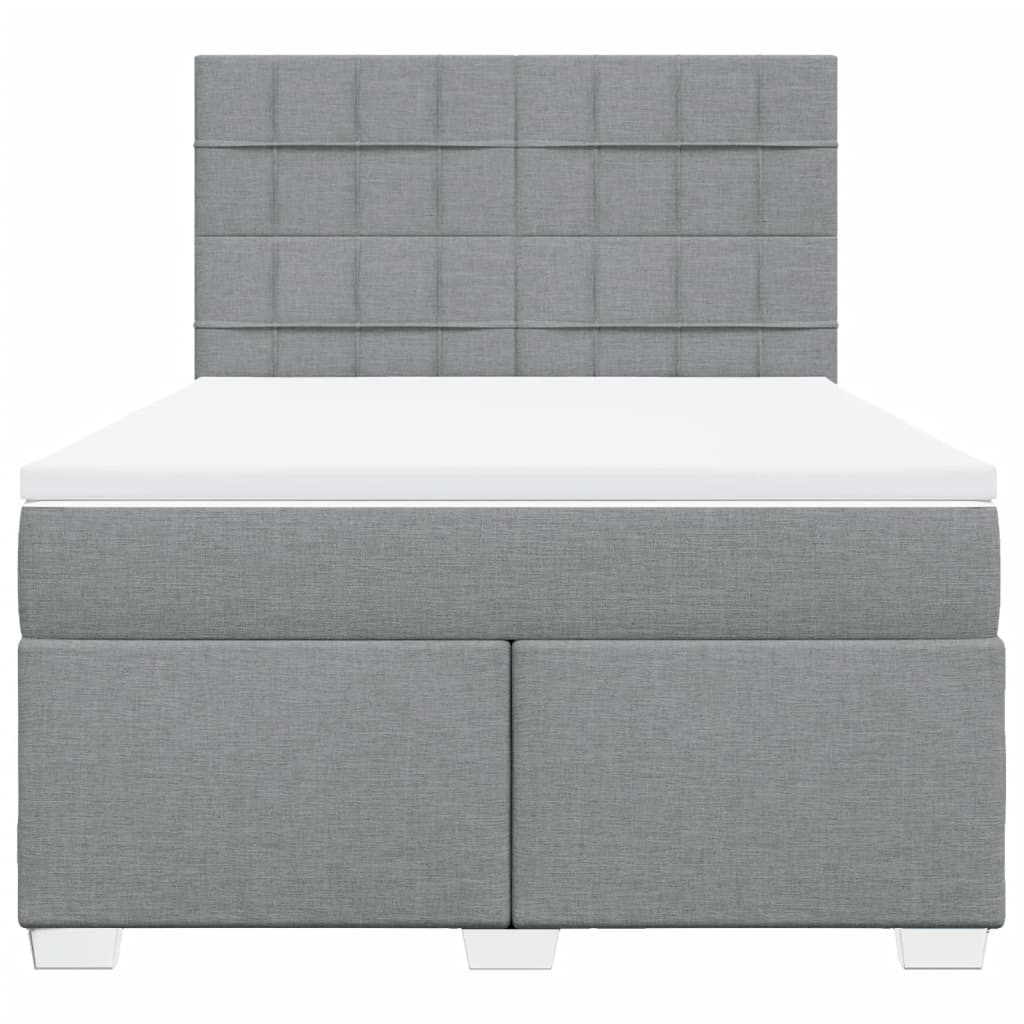 vidaXL Κρεβάτι Boxspring με Στρώμα Αν. Πράσινο 160x200εκ Υφασμάτινο