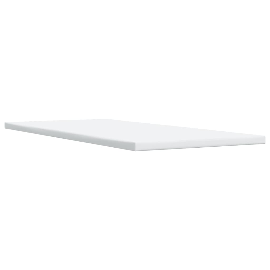vidaXL Κρεβάτι Boxspring με Στρώμα Λευκό 90x190εκ. από Συνθετικό Δέρμα