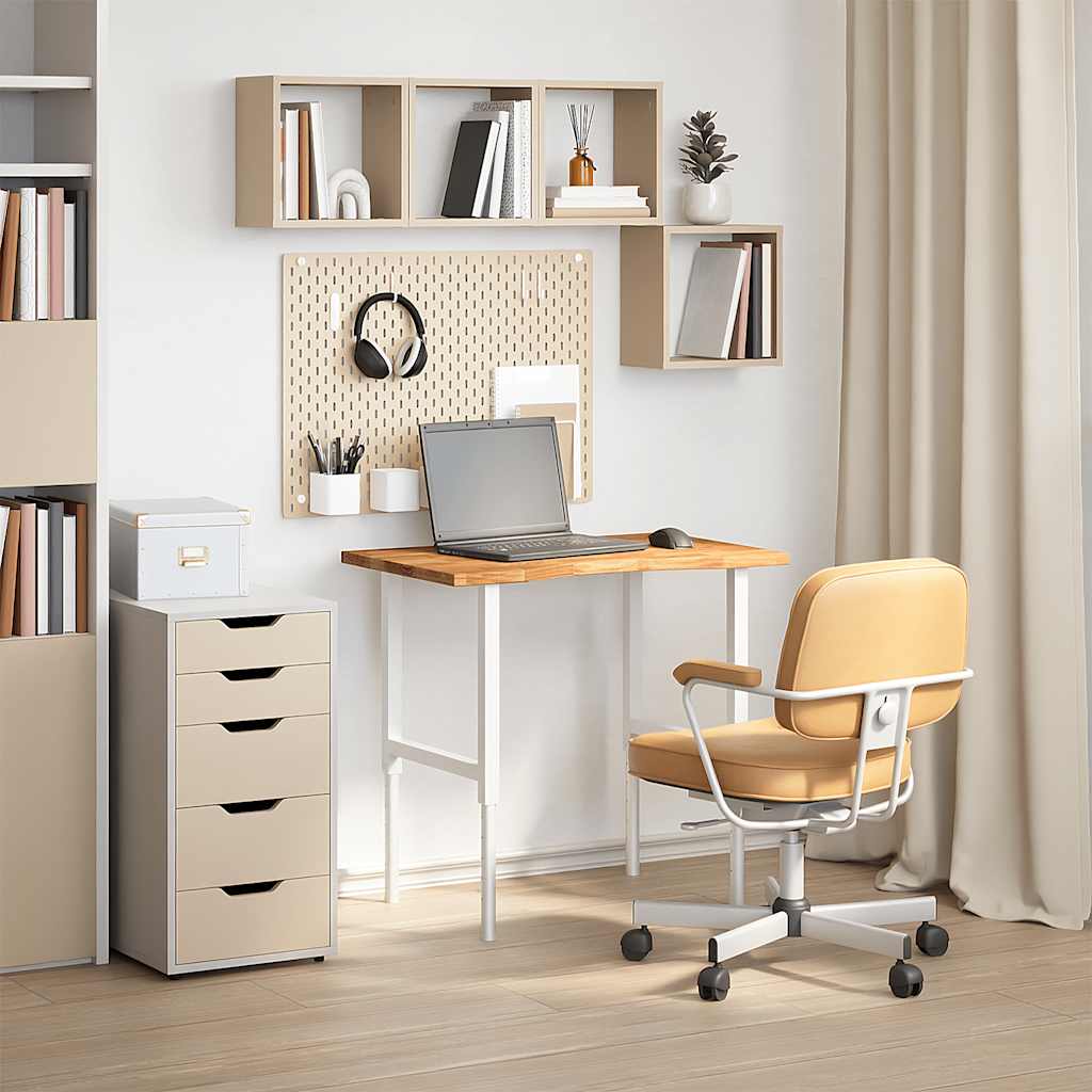 vidaXL Επιφάνεια Τραπεζιού Ορθογώνιος 80x50x2,5 εκ. Μασίφ Ξύλο Δρυός