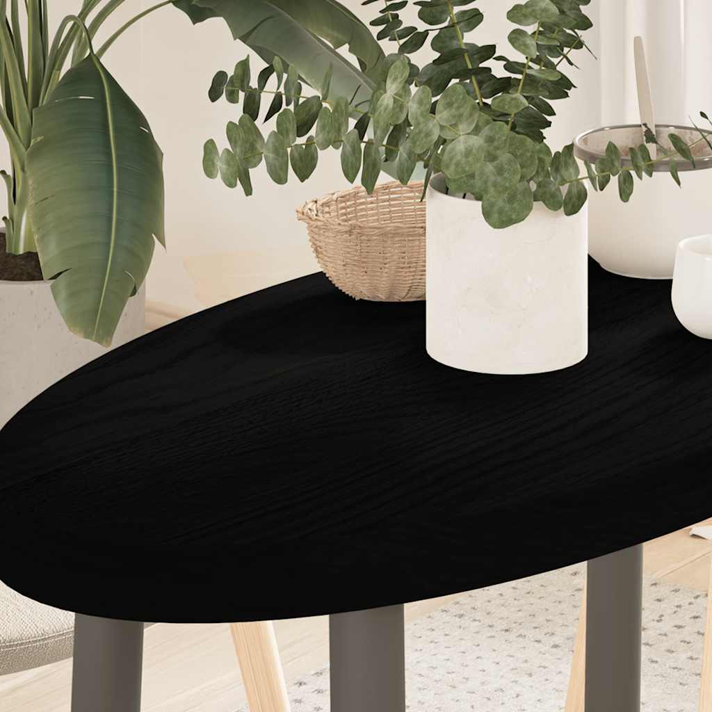 vidaXL Επιτραπέζια επιφάνεια Σκούρο Καφέ 80x40x4 εκ. Ξύλο Δρυός Οβάλ