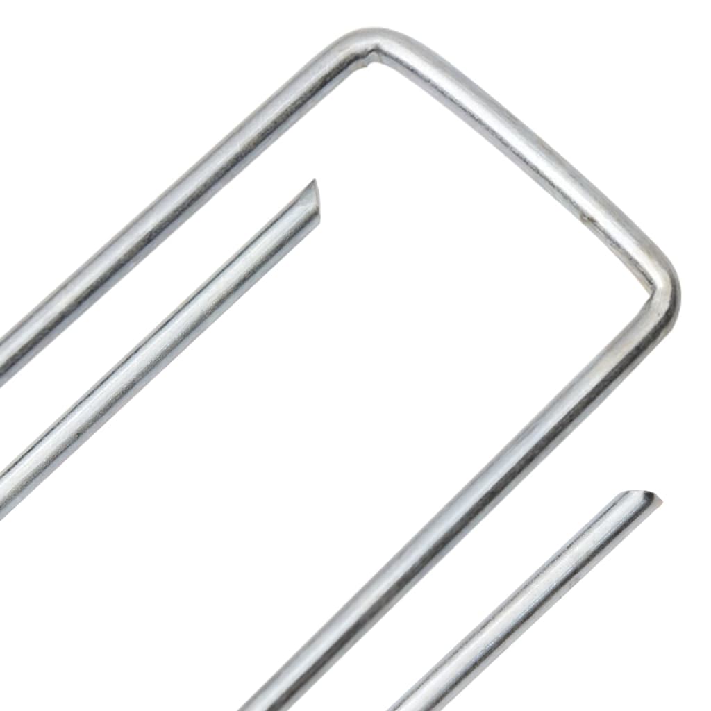 vidaXL Στηρίγματα Εδάφους Σχήμα U 25 τεμ. 15x3,5 εκ. Γαλβαν. Ατσάλι