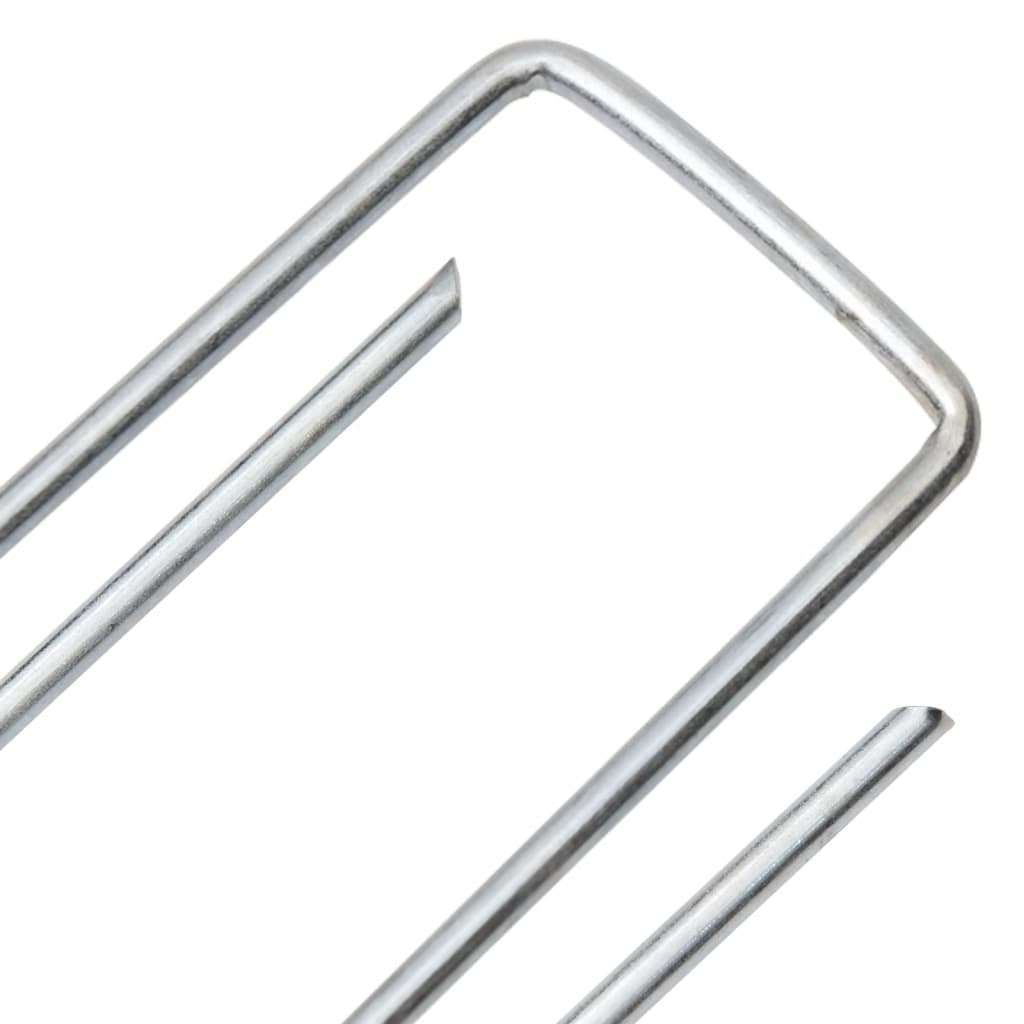 vidaXL Στηρίγματα Εδάφους Σχήμα U 50 τεμ. 15x3,5 εκ. Γαλβαν. Ατσάλι