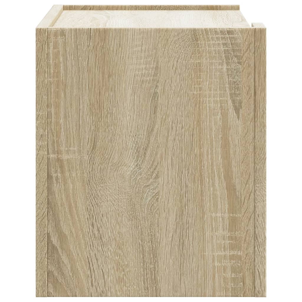 vidaXL Κομοδίνα Επιτοίχιο Sonoma Δρυς 45x30x35 εκ.