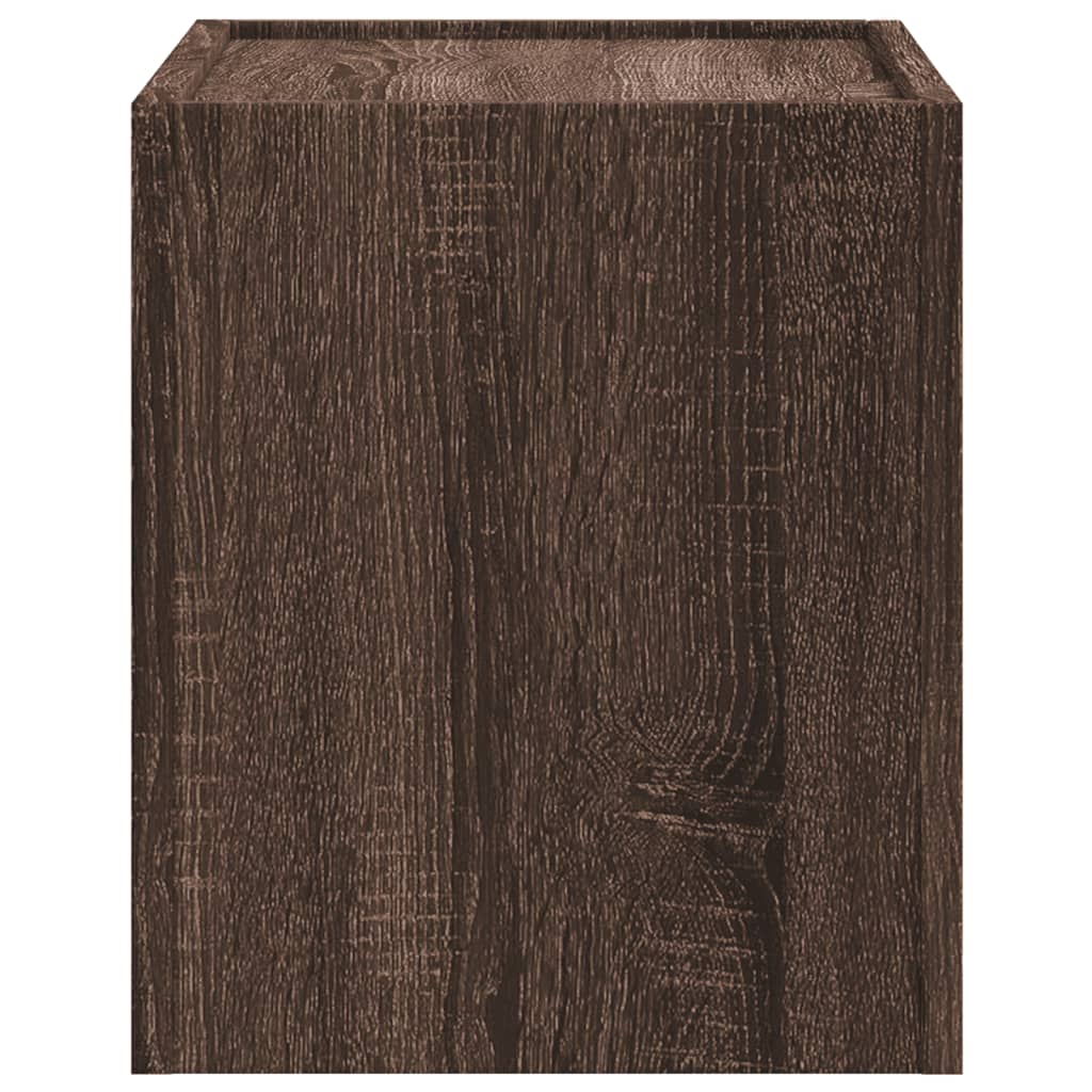 vidaXL Κομοδίνο Επιτοίχιο Καφέ Δρυς 45x30x35 εκ.