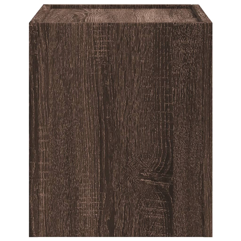 vidaXL Κομοδίνα Επιτοίχια 2 τεμ. Καφέ Δρυς 45x30x35 εκ.