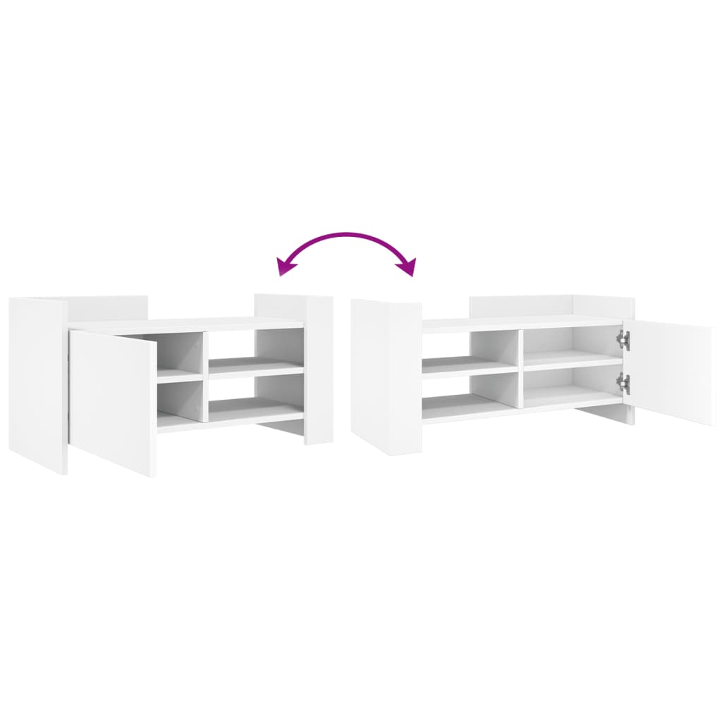 vidaXL Έπιπλο Τηλεόρασης Λευκό 80x35x40 εκ. Επεξεργασμένο Ξύλο