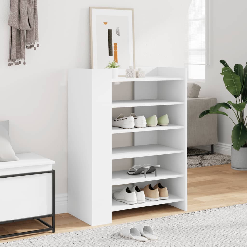 vidaXL Παπουτσοθήκη Λευκή 74,5x37,5x100 εκ. από Επεξεργασμένο Ξύλο