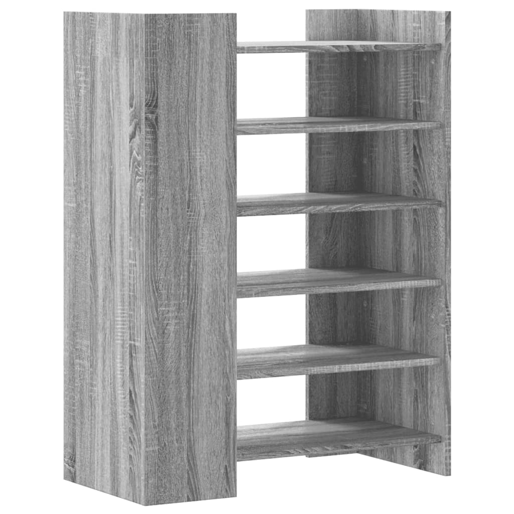 vidaXL Παπουτσοθήκη Γκρι Sonoma 74,5x37,5x100 εκ. Επεξεργασμένο Ξύλο