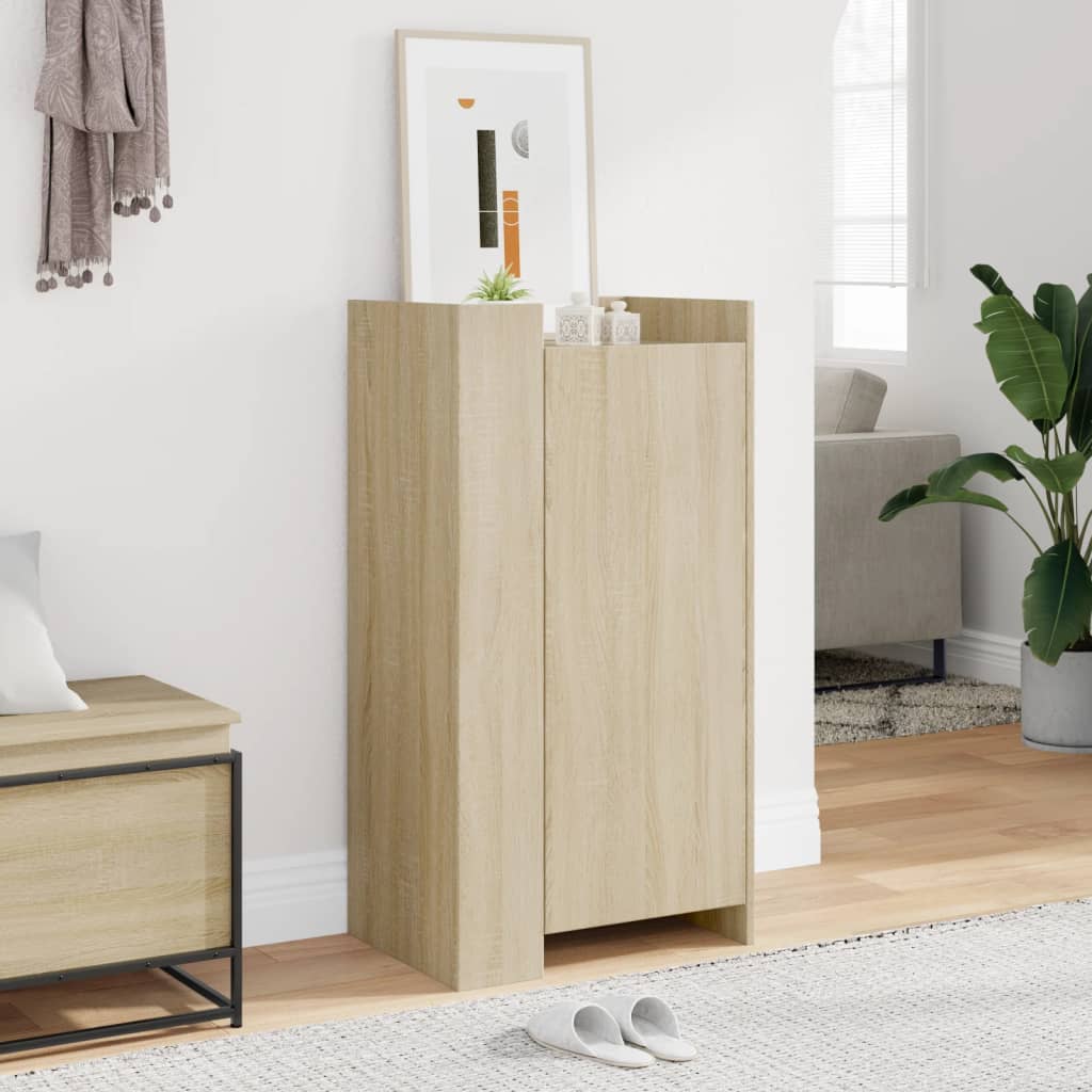 vidaXL Παπουτσοθήκη Sonoma Δρυς 52x37,5x100 εκ. από Επεξεργασμένο Ξύλο