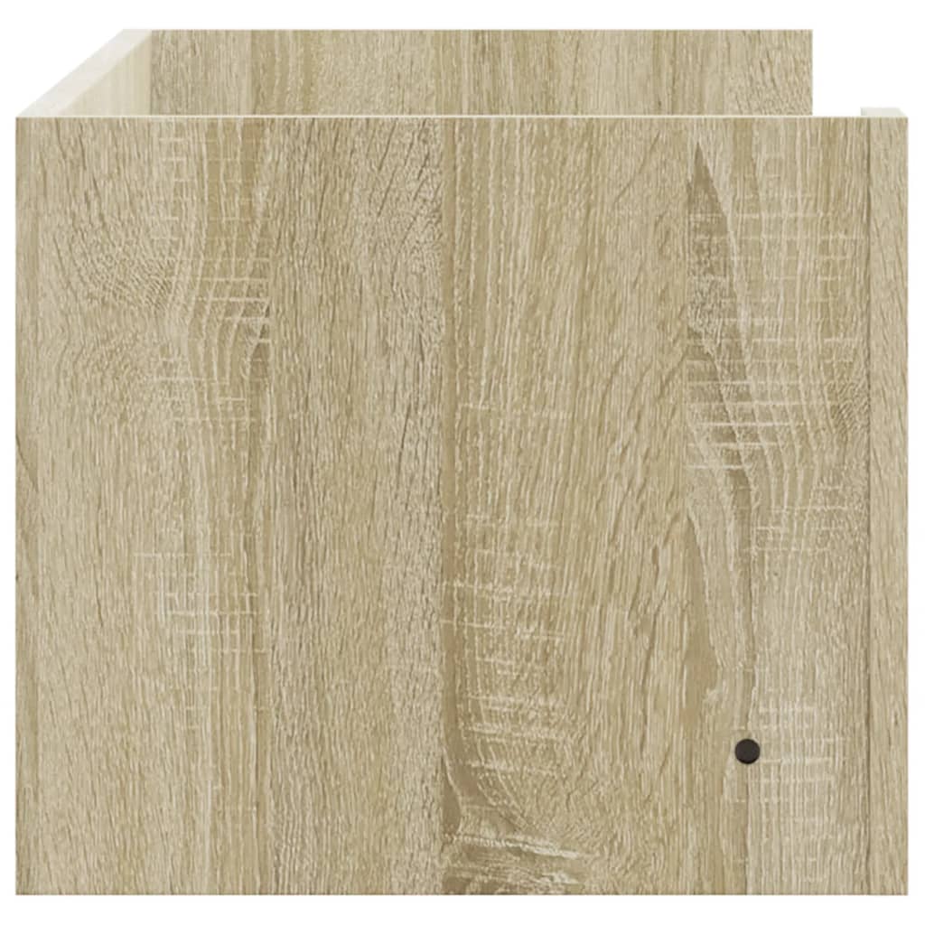 vidaXL Ράφι Τοίχου Sonoma Δρυς 100x35x30,5 εκ. Επεξεργασμένο Ξύλο
