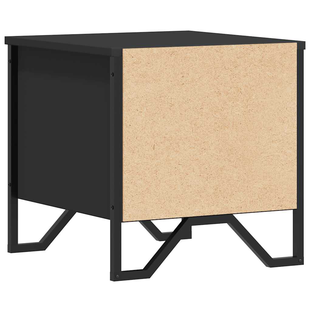 vidaXL Κομοδίνα 2 τεμ. Μαύρα 40 x 30 x 40 εκ. από Επεξεργασμένο Ξύλο