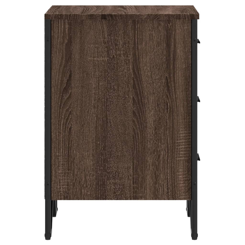 vidaXL Κομοδίνο Καφέ Δρυς 40x41x60 εκ. από Επεξεργασμένο Ξύλο