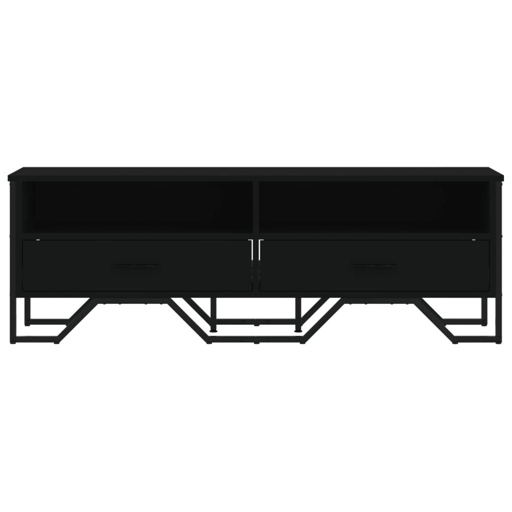 vidaXL Έπιπλο Τηλεόρασης Μαύρο 122 x 34 x 41 εκ. Επεξεργασμένο Ξύλο