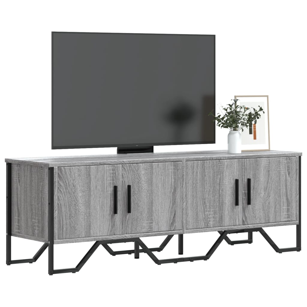 vidaXL Έπιπλο Τηλεόρασης Γκρι Sonoma 122x34x41 εκ. από Επεξεργ. Ξύλο