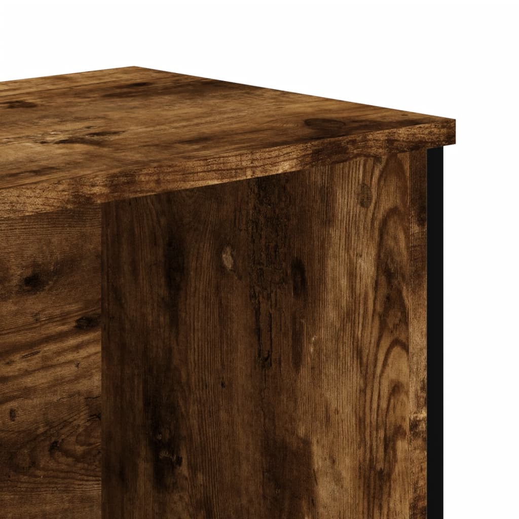 vidaXL Βιβλιοθήκη Καπνιστή Δρυς 50x31x106 εκ. από Επεξεργασμένο Ξύλο