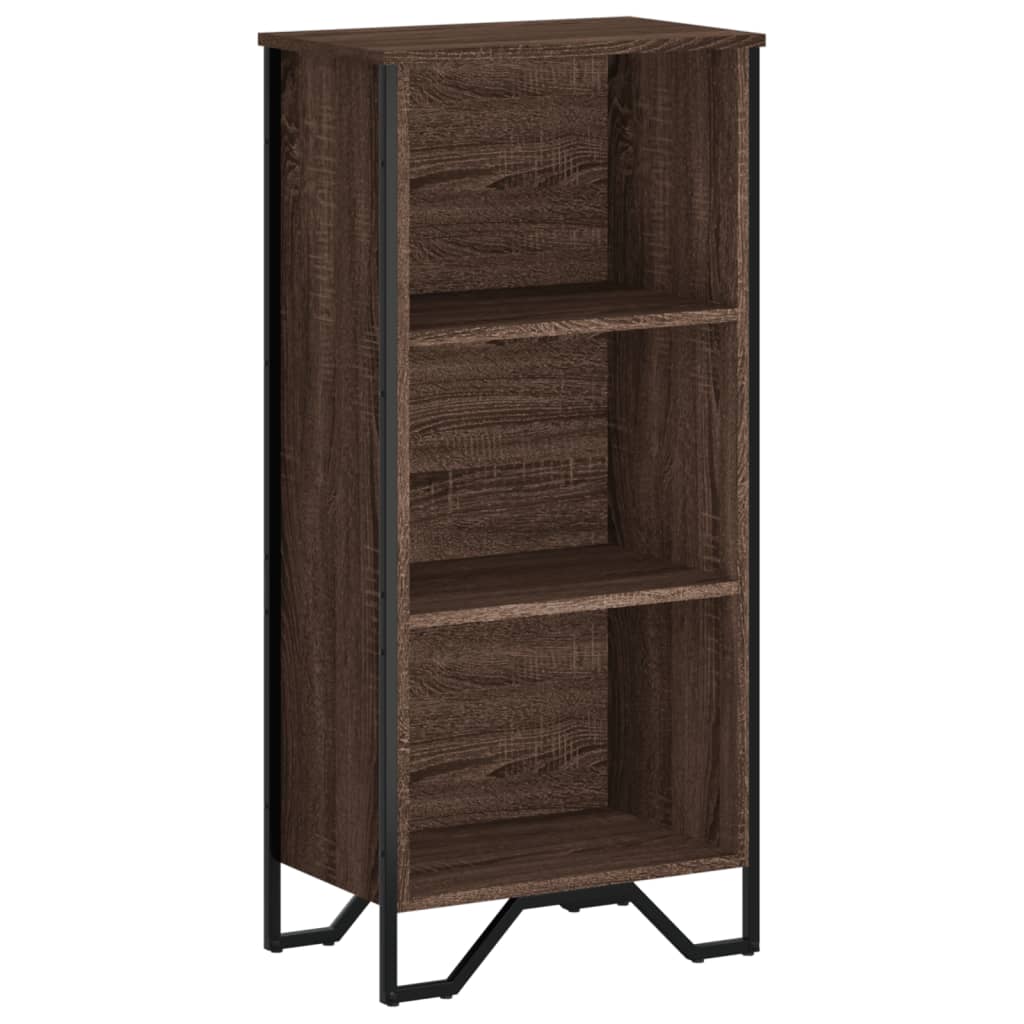 vidaXL Βιβλιοθήκη Καφέ Δρυς 50x31x106 εκ. από Επεξεργασμένο Ξύλο