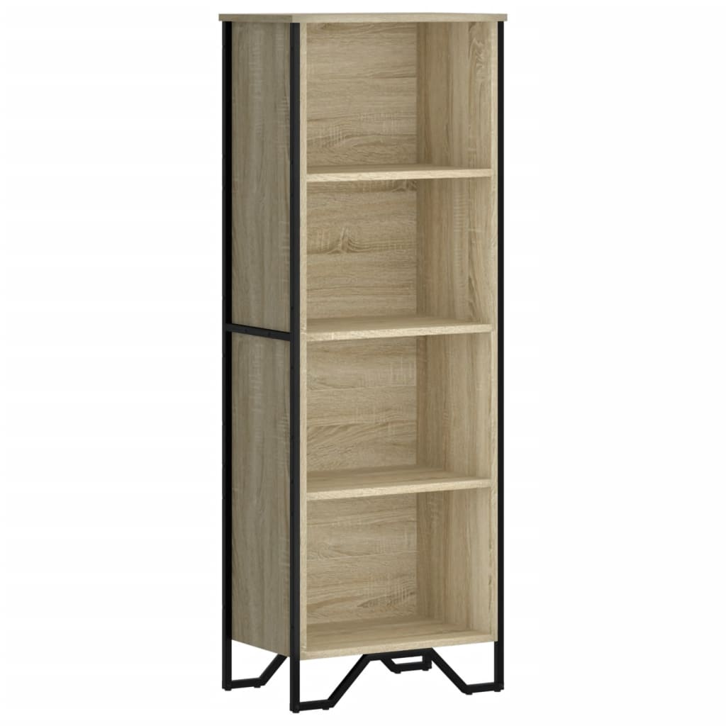 vidaXL Βιβλιοθήκη Sonoma Δρυς 50x31x137,5 εκ. από Επεξεργασμένο Ξύλο