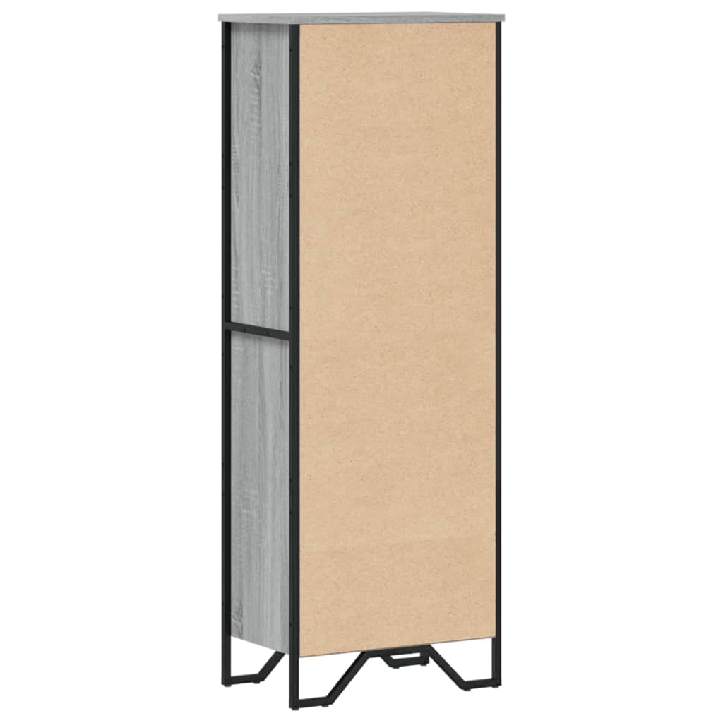 vidaXL Βιβλιοθήκη Γκρι Sonoma 50x31x137,5 εκ. από Επεξεργ. Ξύλο