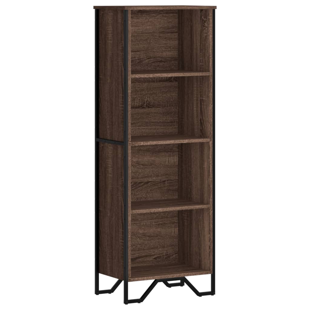 vidaXL Βιβλιοθήκη Καφέ Δρυς 50x31x137,5 εκ. από Επεξεργασμένο Ξύλο