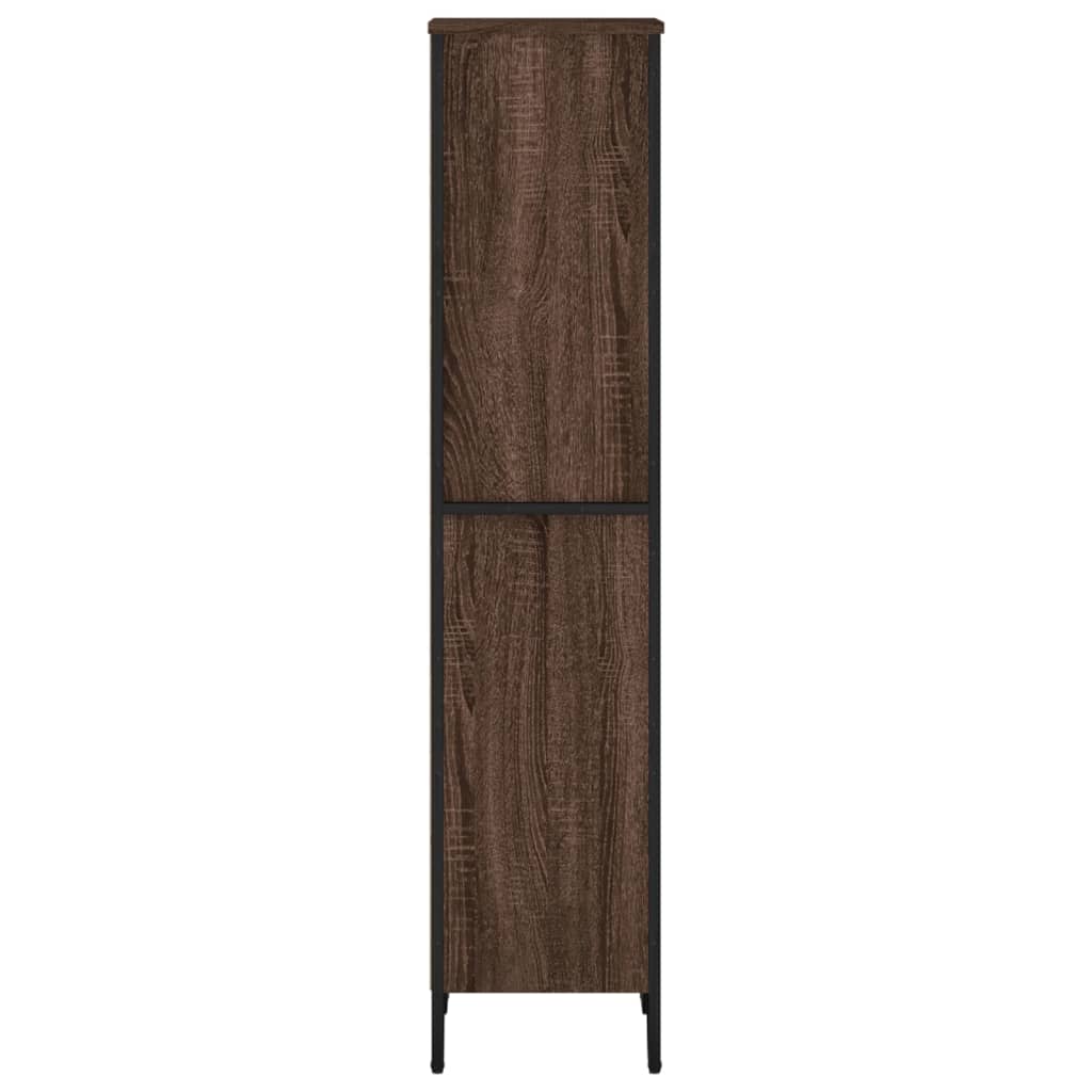 vidaXL Βιβλιοθήκη Καφέ Δρυς 50x31x137,5 εκ. από Επεξεργασμένο Ξύλο