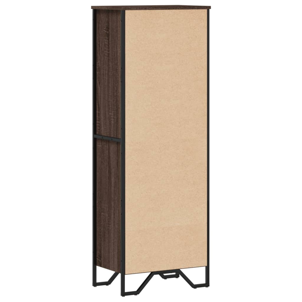 vidaXL Βιβλιοθήκη Καφέ Δρυς 50x31x137,5 εκ. από Επεξεργασμένο Ξύλο