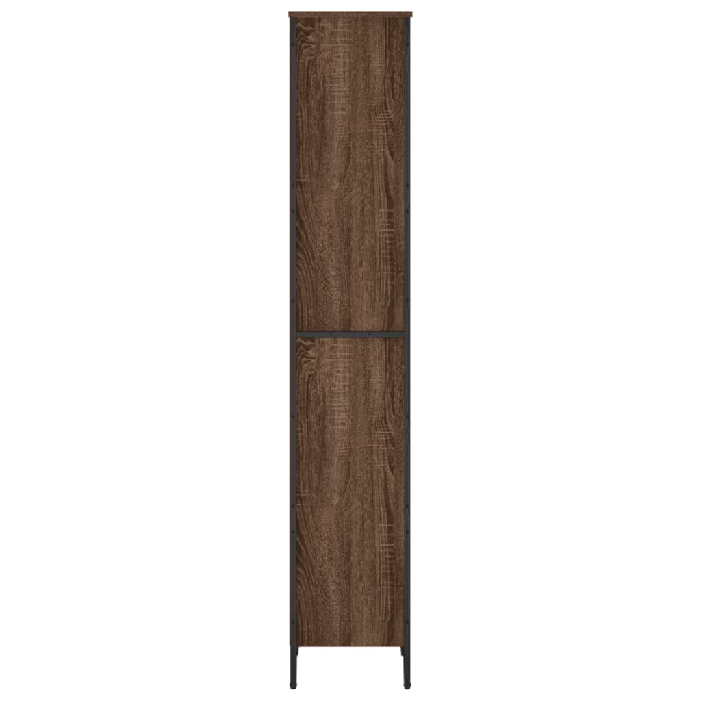 vidaXL Βιβλιοθήκη Καφέ Δρυς 50x31x169 εκ. από Επεξεργασμένο Ξύλο