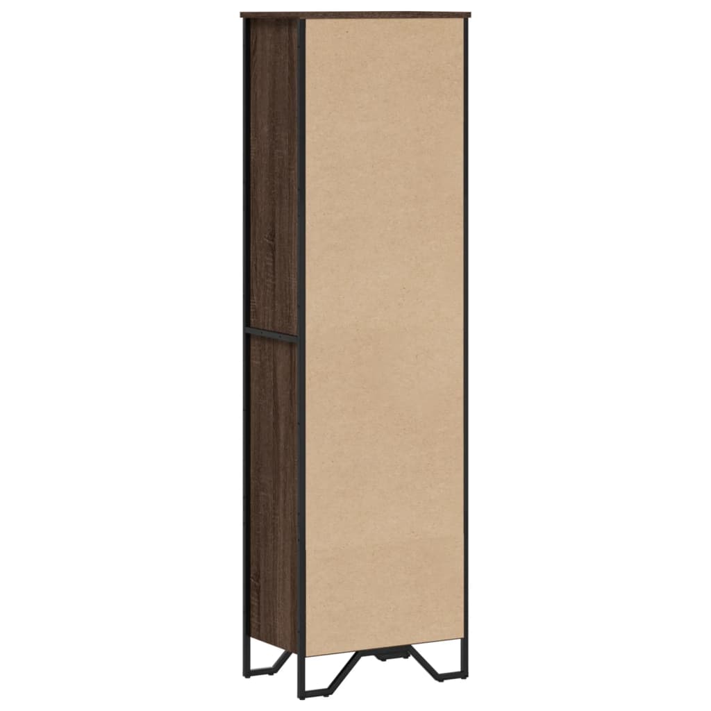vidaXL Βιβλιοθήκη Καφέ Δρυς 50x31x169 εκ. από Επεξεργασμένο Ξύλο