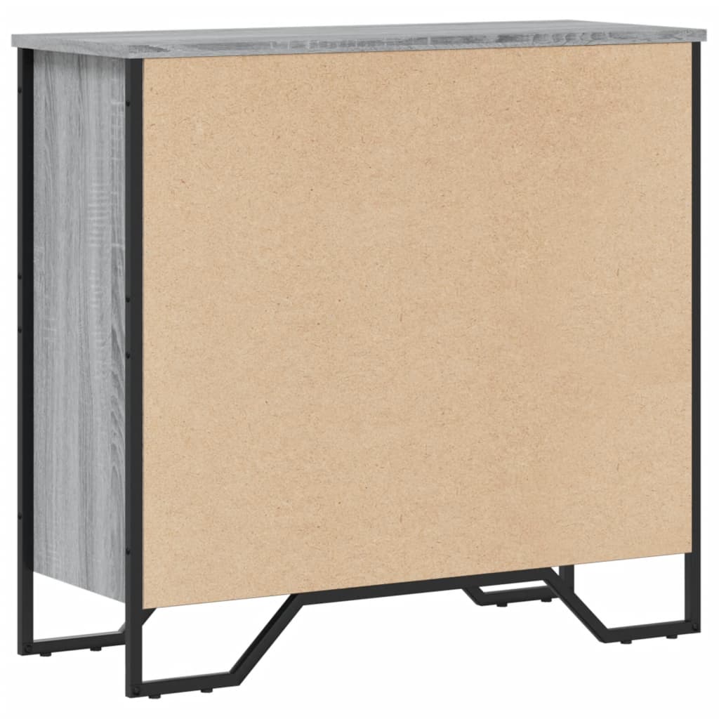 vidaXL Βιβλιοθήκη Γκρι Sonoma 80x31x74,5 εκ. από Επεξεργ. Ξύλο