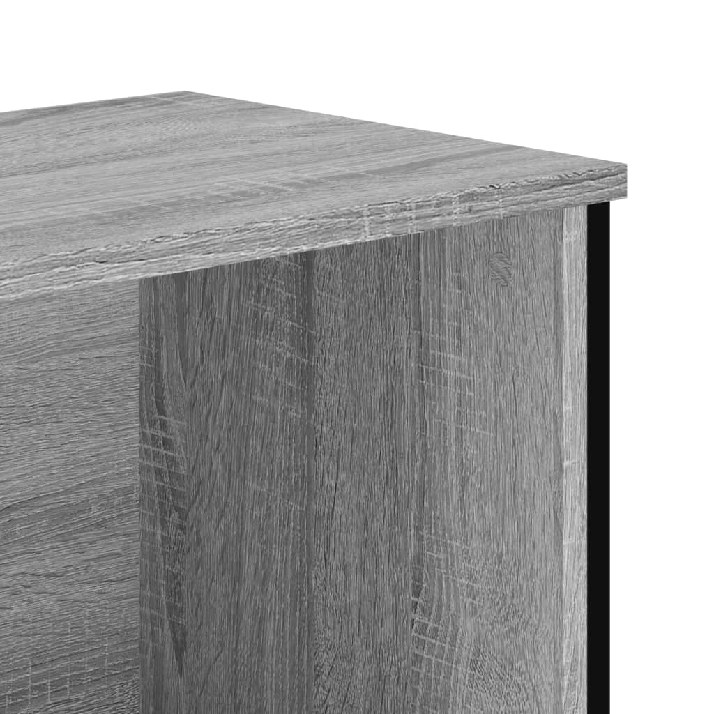 vidaXL Βιβλιοθήκη Γκρι Sonoma 80x31x74,5 εκ. από Επεξεργ. Ξύλο