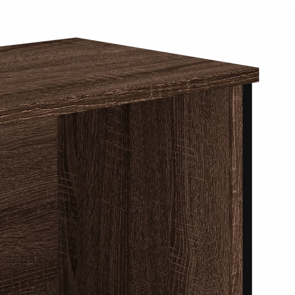 vidaXL Βιβλιοθήκη Καφέ Δρυς 80x31x74,5 εκ. από Επεξεργασμένο Ξύλο