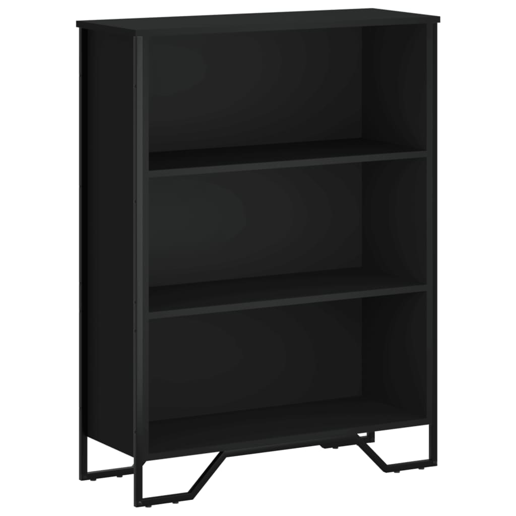 vidaXL Βιβλιοθήκη Μαύρη 80x31x106 εκ. από Επεξεργασμένο Ξύλο