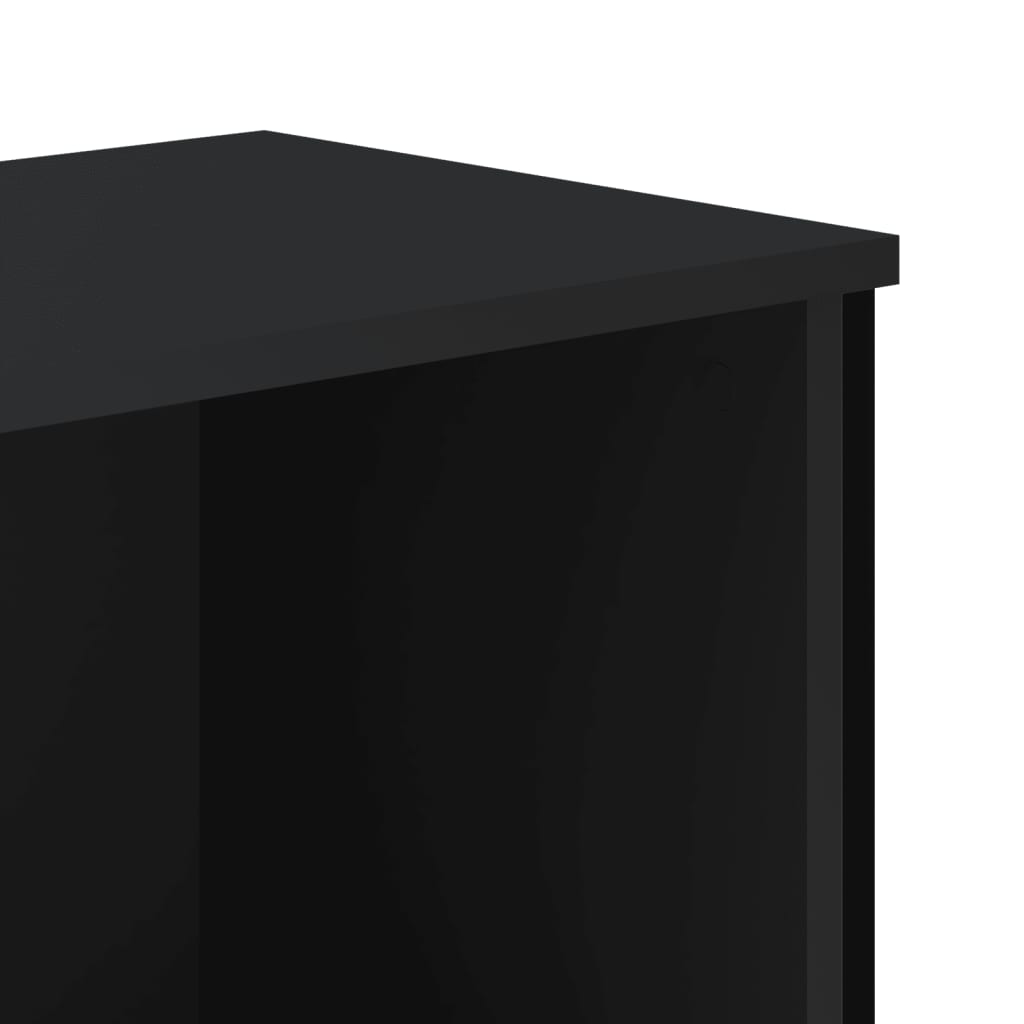vidaXL Βιβλιοθήκη Μαύρη 80x31x106 εκ. από Επεξεργασμένο Ξύλο