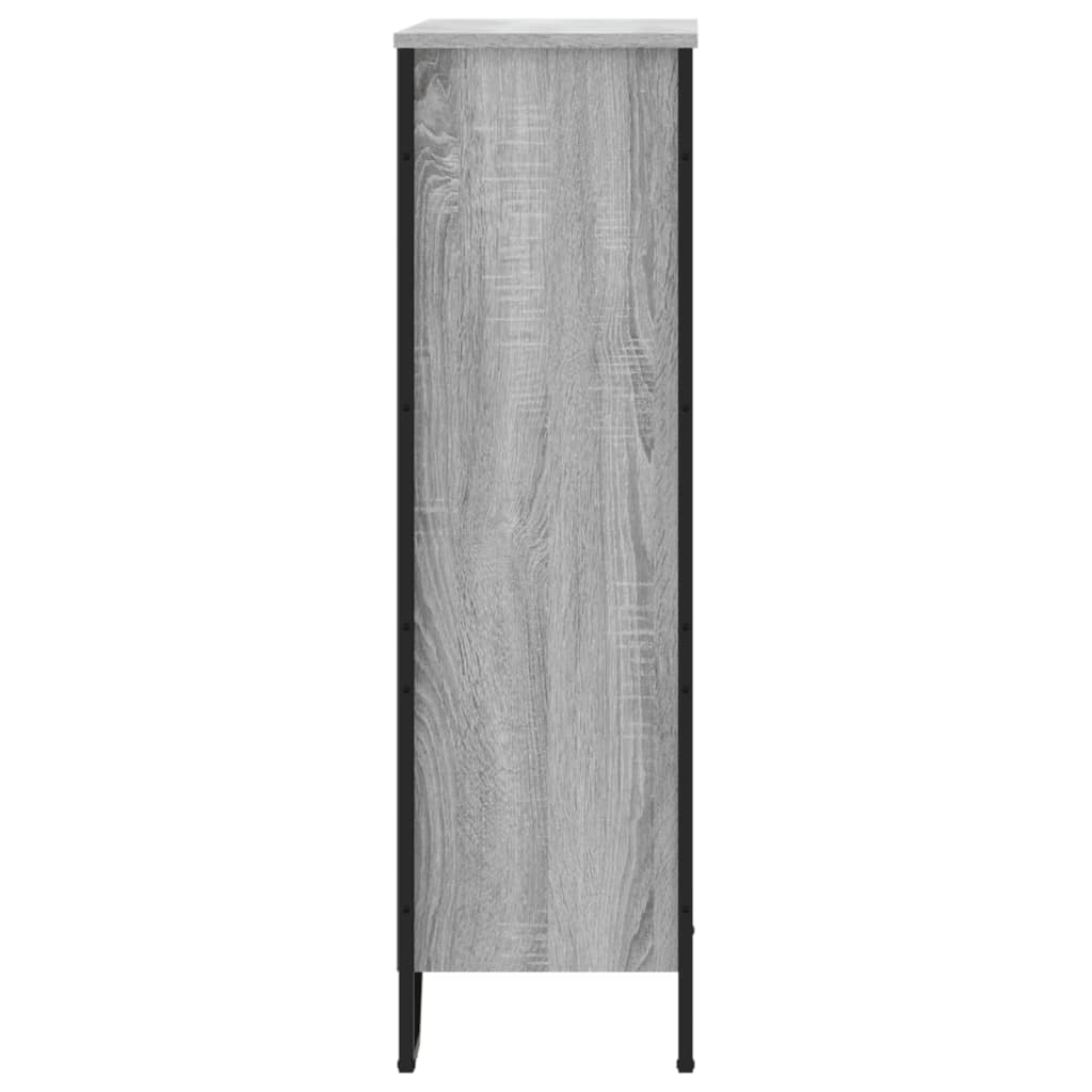 vidaXL Βιβλιοθήκη Γκρι Sonoma 80x31x106 εκ. από Επεξεργ. Ξύλο