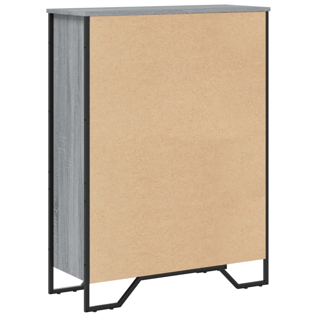 vidaXL Βιβλιοθήκη Γκρι Sonoma 80x31x106 εκ. από Επεξεργ. Ξύλο