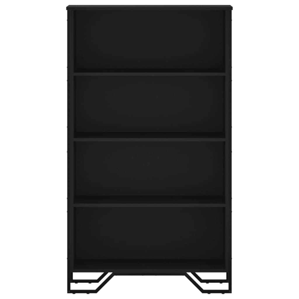 vidaXL Βιβλιοθήκη Μαύρη 80x31x137,5 εκ. από Επεξεργασμένο Ξύλο