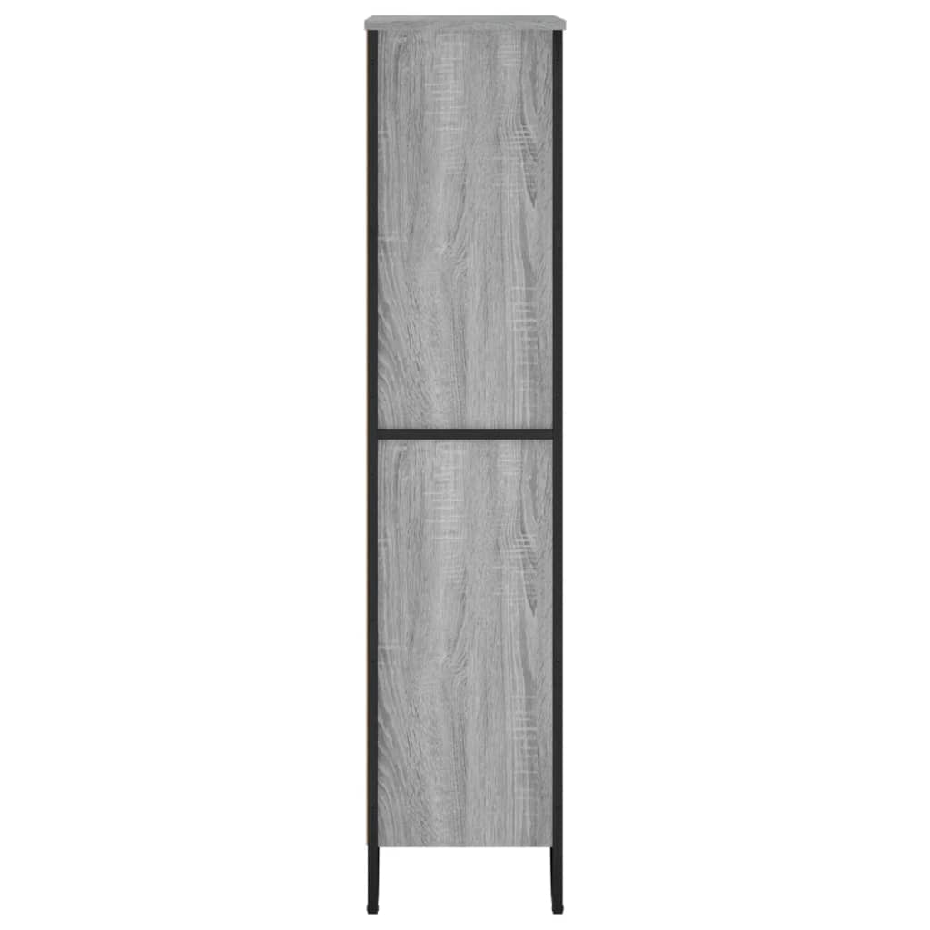 vidaXL Βιβλιοθήκη Γκρι Sonoma 80x31x137,5 εκ. από Επεξεργ. Ξύλο