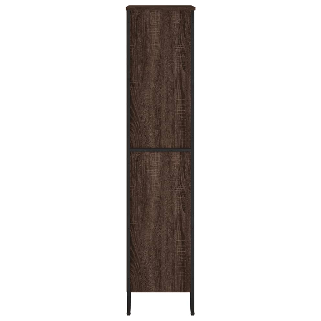 vidaXL Βιβλιοθήκη Καφέ Δρυς 80x31x137,5 εκ. από Επεξεργασμένο Ξύλο